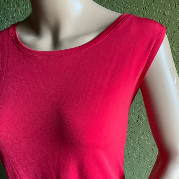 Complements Women’s Large Red Sleeveless Stretchy Top New with Tag - Picture 1 of 12